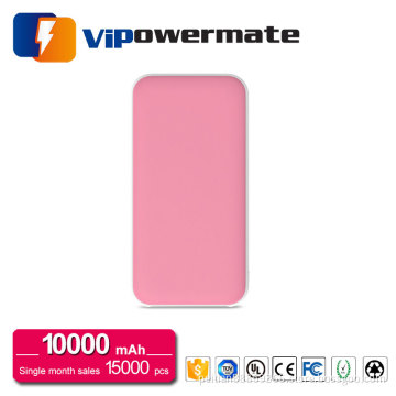 High quality universal portable mobile oem power bank 10000mah with ce fcc rohs certificate